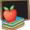 33667-clip-art-graphic-of-a-red-teachers-apple-on-a-stack-of-books-by-a-chalkboard-by-maria-bell_small_square