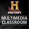 Icon history multimedia classroom small square