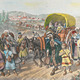 Expulsic3b3n de los judc3ados en 1492 grabado coloreado del siglo xix madrid biblioteca nacional