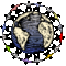 Globe people small square