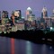 Philadelphia at night small square